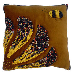 Hooked Textile Cushion From The Bee Kind Range Design 4.