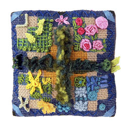 Textile Miniature Garden Pin Cushion.